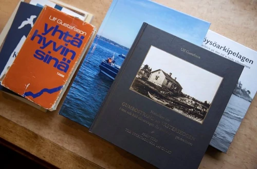 Kuva Ulf Gustafssonin kirjoittamista kirjoista